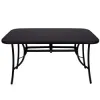 Záhradný stôl 150x90 cm SPRINGOS TOSCANA BLACK čierny