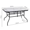 Záhradný stôl 120x70 SPRINGOS TOSCANA GF0080