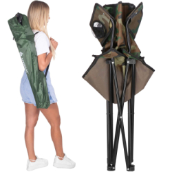 Kempingové kreslo SPRINGOS PYRENA CS0110 khaki