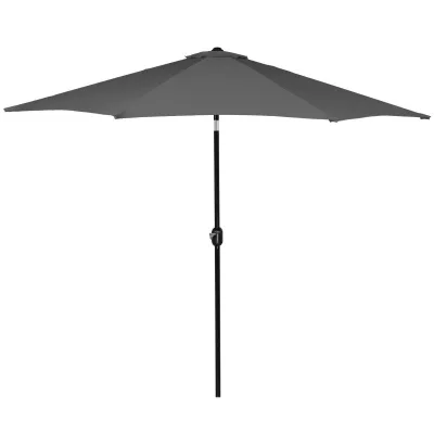 Záhradný slnečník 290 cm, tmavo šedý SPRINGOS SUNNY GU00200