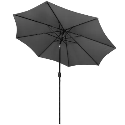 Záhradný slnečník 290 cm, tmavo šedý SPRINGOS SUNNY GU00200
