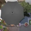 Záhradný slnečník 290 cm, tmavo šedý SPRINGOS SUNNY GU00200