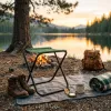 Turistická skladacia stolička SPRINGOS TRIP zelená