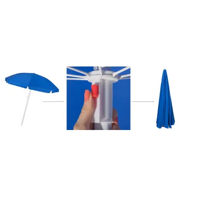 Záhradný slnečník 210 cm, modrý SPRINGOS CLASSIC BU0003