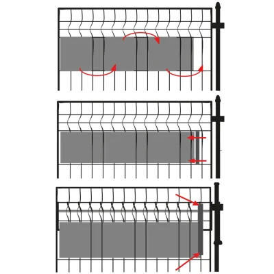 Plotová páska Premium 19cm x 26m + spony SPRINGOS FN0005 antracitová