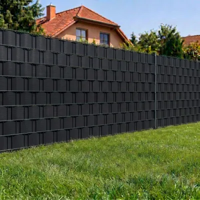 Plotová páska Premium 19cm x 26m + spony SPRINGOS FN0005 antracitová