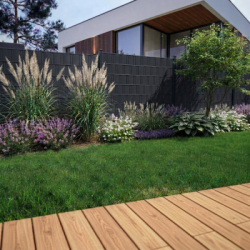 Plotová páska Premium 19cm x 26m + spony SPRINGOS FN0005 antracitová