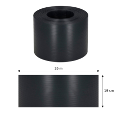 Plotová páska Premium 19cm x 26m + spony SPRINGOS FN0005 antracitová