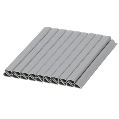 Montážne klipy na plot 19x1,5 cm súprava 20k SPRINGOS FN0007 svetlo šedé