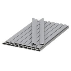 Montážne klipy na plot 19x1,5 cm súprava 20k SPRINGOS FN0007 svetlo šedé
