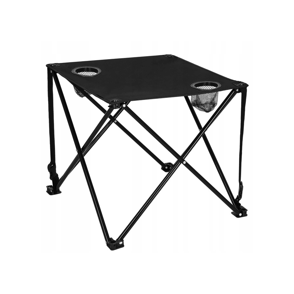 Kempingový stolík 46x46x45 cm SPRINGOS CS0013 čierny