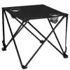 Kempingový stolík 46x46x45 cm SPRINGOS CS0013 čierny