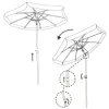 Záhradný slnečník 160 cm, melón SPRINGOS VIVA BU0020