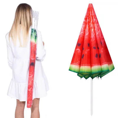 Záhradný slnečník 160 cm, melón SPRINGOS VIVA BU0020