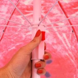 Záhradný slnečník 160 cm, melón SPRINGOS VIVA BU0020