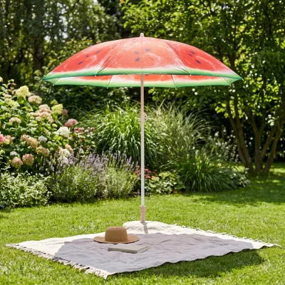 Záhradný slnečník 160 cm, melón SPRINGOS VIVA BU0020