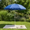 Záhradný slnečník 160 cm, modrý SPRINGOS VIVA BU0022