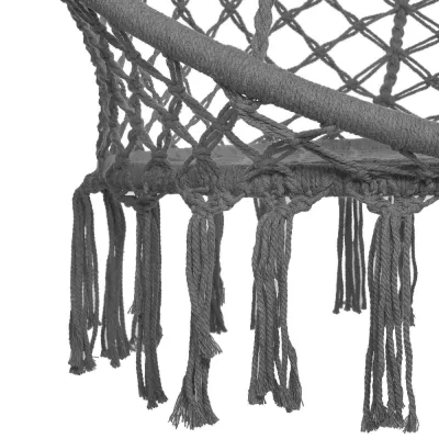 Záhradná hojdačka s vankúšom 60 cm, tmavo šedá SPRINGOS SPR0046