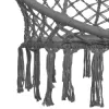 Záhradná hojdačka s vankúšom 60 cm, tmavo šedá SPRINGOS SPR0046
