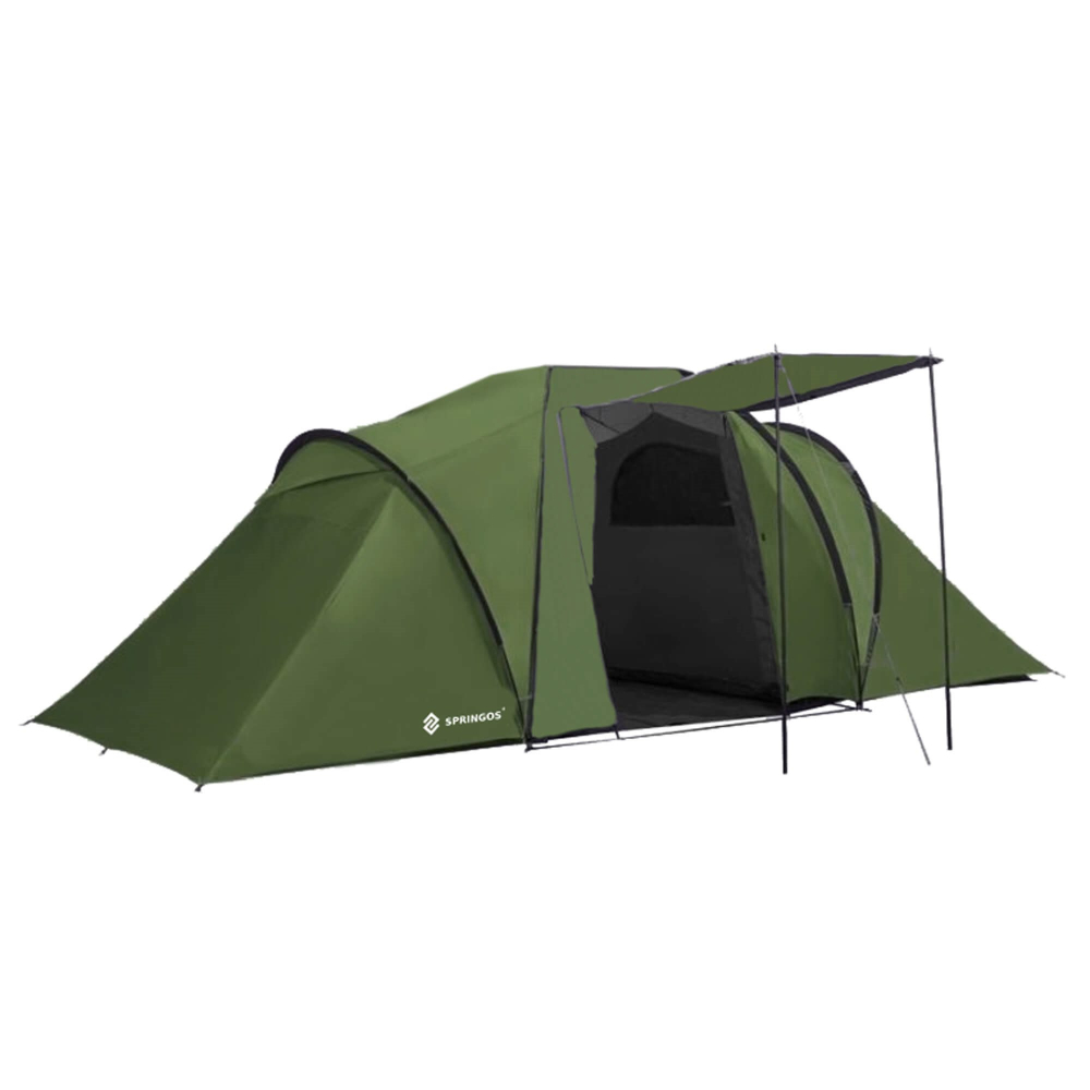 Turistický stan pre 4 osoby SPRINGOS MONTEVERA zelený