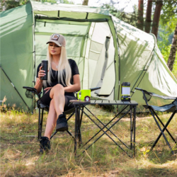 Turistický stan pre 4 osoby SPRINGOS MONTEVERA zelený