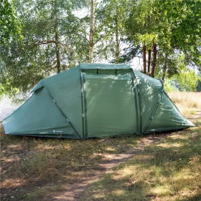 Turistický stan pre 4 osoby SPRINGOS MONTEVERA zelený