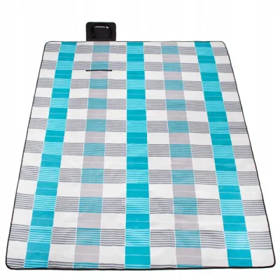 Pikniková deka 300x200 cm SPRINGOS PM022 modro-šedá