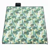 Pikniková deka 200x200 SPRINGOS PM052 zelená s listami