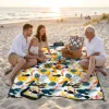 Pikniková deka 200x200 cm, tropický vzor SPRINGOS PM043