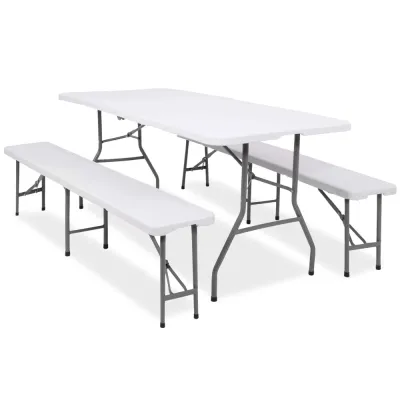 Záhradná lavica 183x30 cm SPRINGOS GF0094 biela