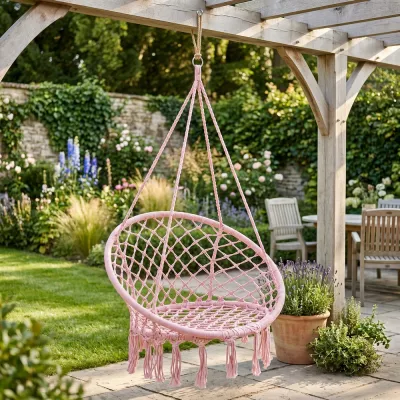Záhradná hojdačka 60 cm, ružová SPRINGOS NATALI