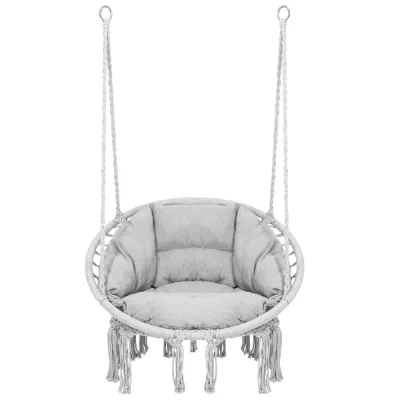 Závesné kreslo s vankúšom 60 cm, svetlo šedá SPRINGOS SPR0045