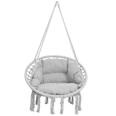Závesné kreslo s vankúšom 60 cm, svetlo šedá SPRINGOS SPR0045