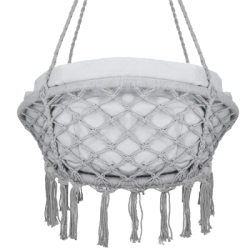 Závesné kreslo s vankúšom 60 cm, svetlo šedá SPRINGOS SPR0045