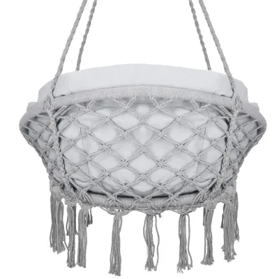 Závesné kreslo s vankúšom 60 cm, svetlo šedá SPRINGOS SPR0045