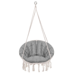 Závesné kreslo s vankúšom 60 cm, krémová SPRINGOS SPR0043