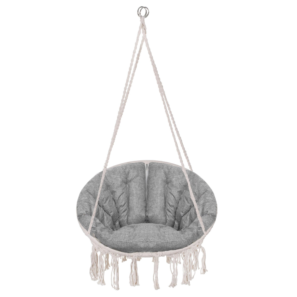 Závesné kreslo s vankúšom 60 cm, krémová SPRINGOS SPR0043
