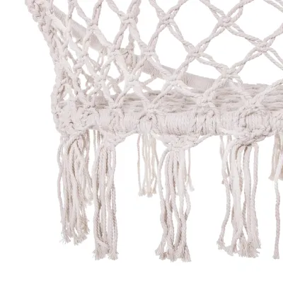 Závesné kreslo s vankúšom 60 cm, krémová SPRINGOS SPR0043