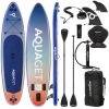 Nafukovací paddleboard/SUP o rozmeroch 350x83,5x15 cm a nosnosti 220 kg. Typ rodinný allround/tandem, vhodný pre rodinné výlety, rekreačnú jazdu, plavbu v dvoch aj pohodové vychádzky s dieťaťom alebo psom. Ponúka stabilnú dvojvrstvovú konštrukciu Dropstitch WDT, protišmykovú EVA penu, profilované sedadlo, 3 plutvy, bungee popruhy, úchyt na akčnú GO kameru a kompletnú výbavu vrátane 3dielneho pádla 2v1.
