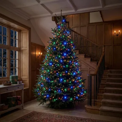 LED svetelná reťaz - 41,5m, 500LED, IP44, multicolor + záblesky