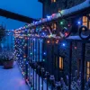 LED svetelná reťaz - 41,5m, 500LED, IP44, multicolor + záblesky