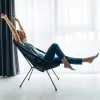 Ratanové záhradné kreslo SPRINGOS LOA GF0085 čierne