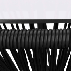 Záhradný stôl 50 cm, čierny SPRINGOS LOA GF0090