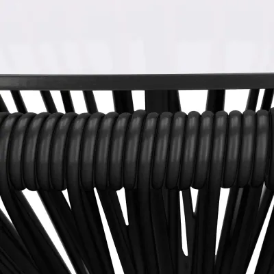 Záhradný stôl 50 cm, čierny SPRINGOS LOA GF0090
