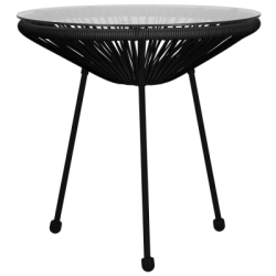 Záhradný stôl 50 cm, čierny SPRINGOS LOA GF0090