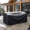 Kryt na záhradný nábytok 250x200x80 cm, čierny SPRINGOS EXTERIO