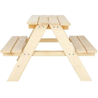 Detský piknikový stôl s lavicami 90 cm DECHLAND Mini Picnic