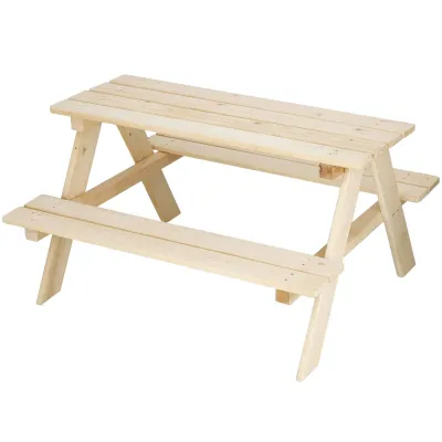 Detský piknikový stôl s lavicami 90 cm DECHLAND Mini Picnic