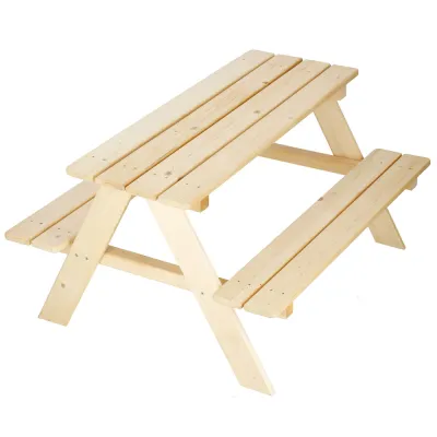 Detský piknikový stôl s lavicami 90 cm DECHLAND Mini Picnic