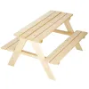 Detský piknikový stôl s lavicami 90 cm DECHLAND Mini Picnic